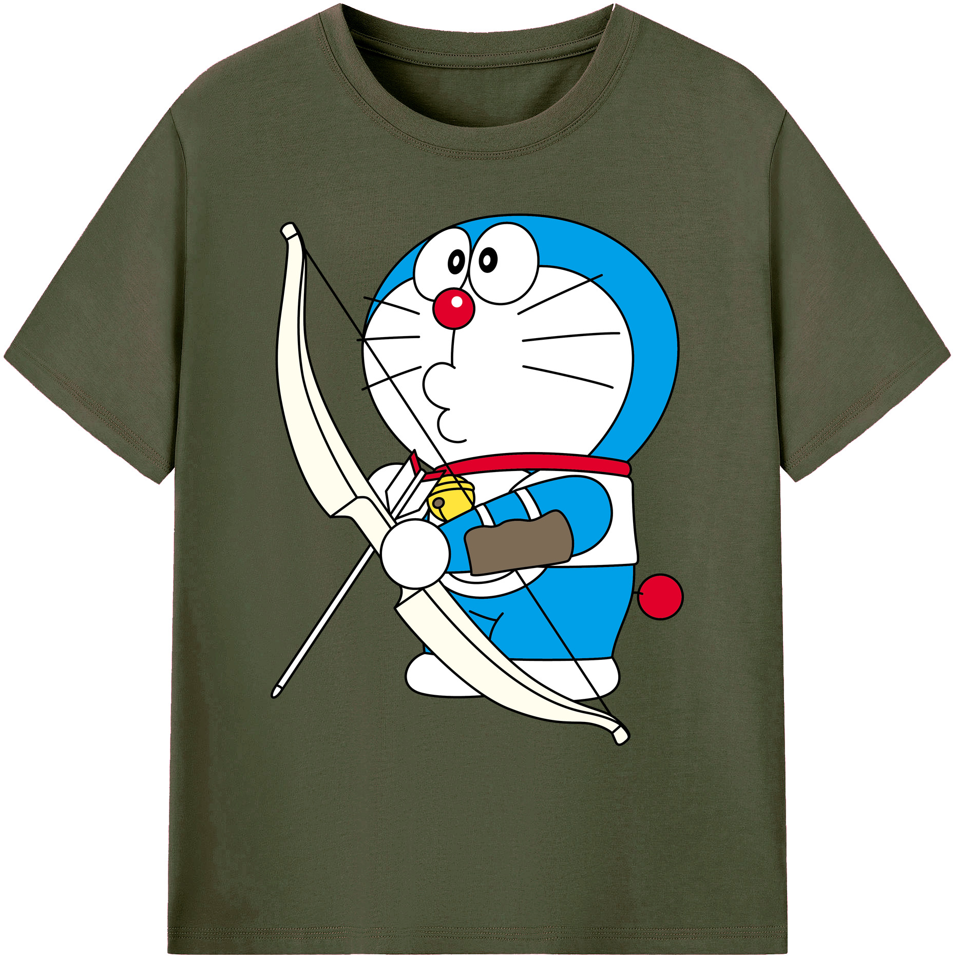 （画像用） ドラえもん Doraemon 綿100％ メンズ半袖Tシャツ｜肌触りやわらか＆通気性